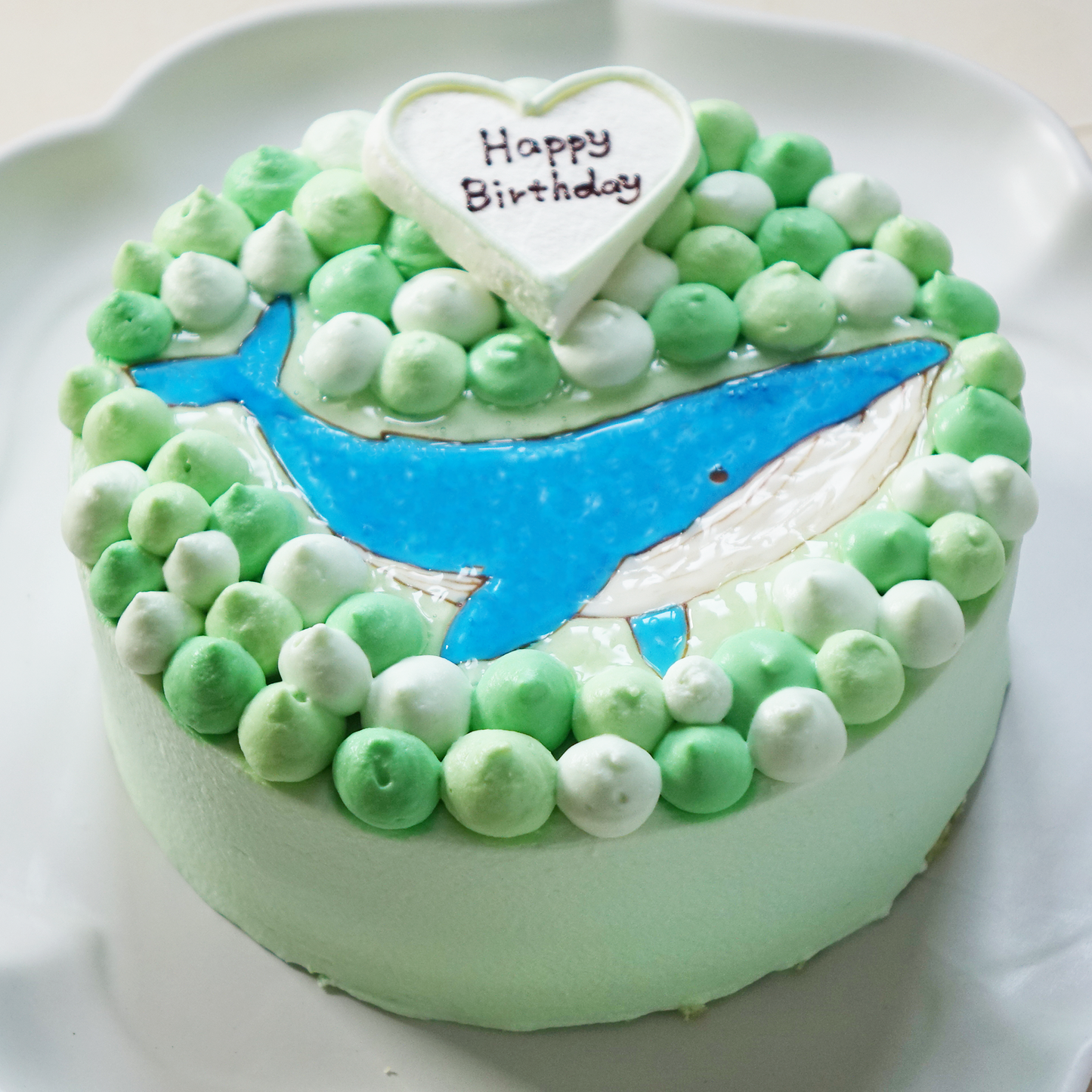 カラーが選べるイラストケーキ