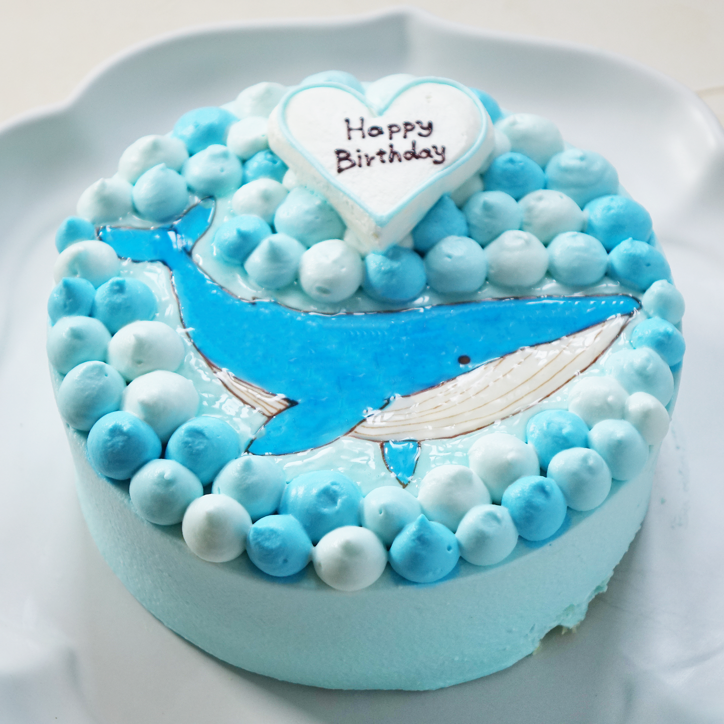 カラーが選べるイラストケーキ
